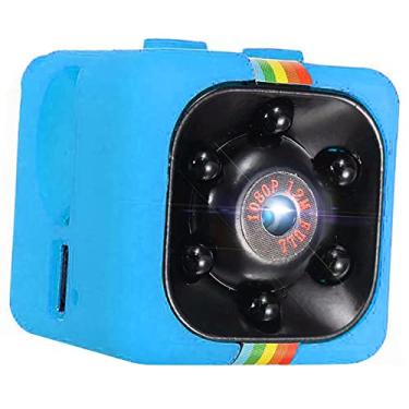 Imagem de Câmera de Ação, Câmera de Visão Noturna Inteligente 1080P para Casa (Azul)