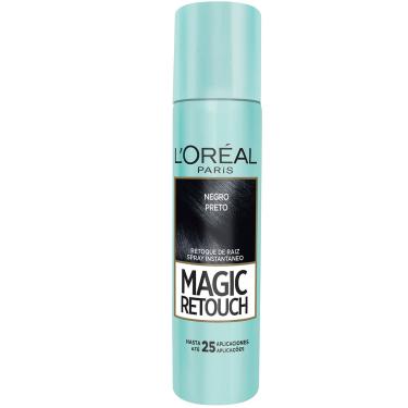 Imagem de Retoque de Raiz Instantâneo em Spray L'Oréal Magic Retouch Preto com 75ml 75ml