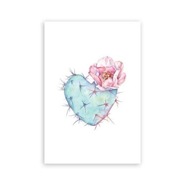 Imagem de Placa Decorativa Cacto e Coração MDF 30x40cm