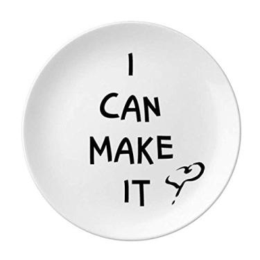 Imagem de I Confidence Love Success Prato Decorativo de Porcelana Salver Prato de Jantar