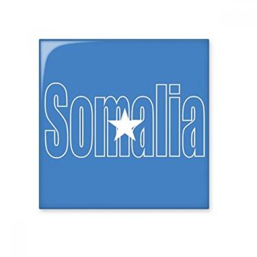 Imagem de Adesivo brilhante de azulejo de cerâmica com nome da bandeira da Somália