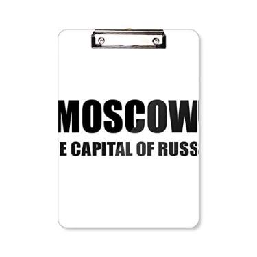 Imagem de Moscow A Capital da Rússia Prancheta Pasta Bloco de Escrita Placa de Apoio A4