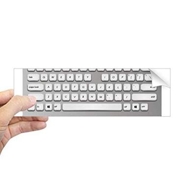 Imagem de DIYthinker Teclado programador só precisa de U adesivo retangular para para-choque notebook janela decalque