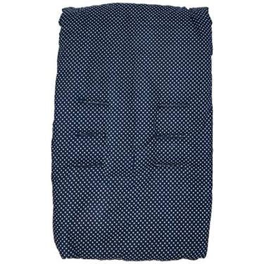 Imagem de Alan Pierre Baby Capa Para Carrinho - Marinho Com Poá Branco - Pliko Sem Bordado Marinho Com Poá Branco