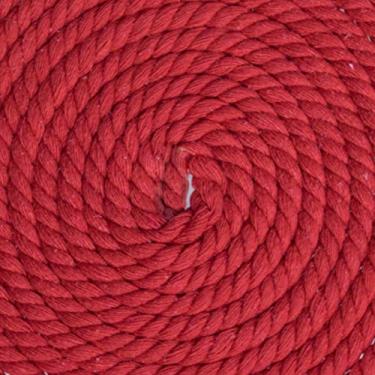 Imagem de Corda de algodão trançado natural West Coast Paracord – Corda artesanal – Corda tripla super macia e forte para esportes, decoração, artesanato, macramê, uso interno (1/4 polegada x 1,5 m, vermelho)