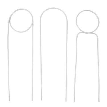 Imagem de Treliça De Plantas OKJHFD, 3 Peças 40 Cm De Ferro Forjado Planta De Metal Treliça Treliça, Mini Treliça De Planta De Casa Para Vaso De Jardim Interno Suporte De Arranjo De Flores(Branco)