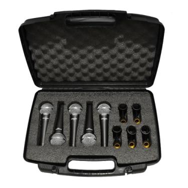 Imagem de Kit Com 5 Microfones Vocal SD58 K-5 - Soundrix