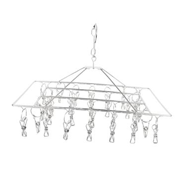 Imagem de Cabilock 1Pc Rack De Secagem Meia Clipe De Secagem Sutiãs À Prova De Vento Clipes De Secagem Roupa Interior Cabide Cabide Roupa Interior Clipes Dobrável Clipe Cabide Sutiã Cabide De