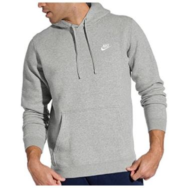 Imagem de Moletom com capuz masculino Nike Nsw Club pulôver, Dark Gray Heather, 4X-Large