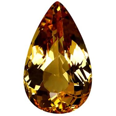 Imagem de 1,40 ct Certificado AIG Corte Pera (9 x 6 mm) Pedra Preciosa Solta Brasileira Não Aquecida/Não Tratada Laranja Amarelo Topázio Imperial, Large, pedra preciosa, Topázio imperial