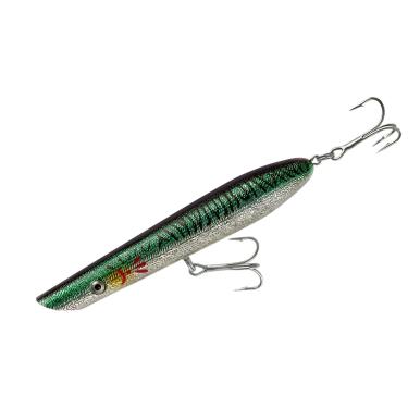 Imagem de Cotton Cordell Isca de pesca Pencil Popper Topwater, cavala verde, 18 cm
