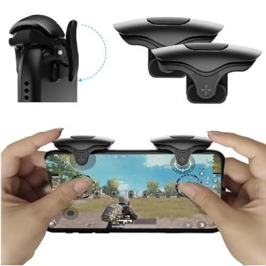 Imagem de Mobile Gaming FPS Triggers Joystick Shoot Aim Buttons Zero Latency Game for Touch Screen Cellphone Controller Compatible with Call of Duty Warzone, PUBG, Free Fire, Android & iPhone 1 Pair