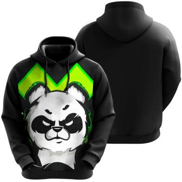 Imagem de Blusa Moletom Sublimação Blusão Full Print com Capuz Panda Novidade-Unissex