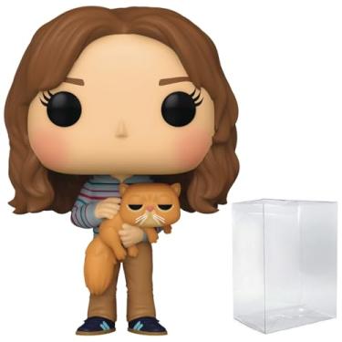 Imagem de POP Filmes: Harry Potter Prisioneiro de Azkaban - Boneco de vinil Hermione Granger com Crookshanks Funko (incluído com caixa protetora compatível), multicolorido, 9,5 cm