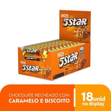 Imagem de Chocolate 5 Star Display Com 18 Unidades De 40G - Lacta