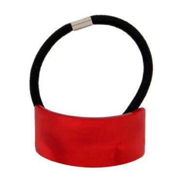 Imagem de Caravan Rabo de cavalo em forma de retângulo clássico feito à mão com cores de mármore perolado em formato de rabo de cavalo elástico