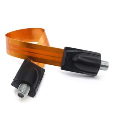 Imagem de VANTRONIK Cabo coaxial plano para Windows Ghost Wire cabo ultrafino para janela macia para TV de 11,8 polegadas de comprimento com conector F