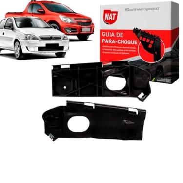 Imagem de Suporte Guia Parachoque Novo Corsa E Montana 2002 Até 2012 Dianteiro (Lado Esquerdo Dianteiro)