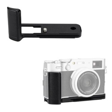Imagem de Punho de metal X100VI, alça segura em L para câmera Fuji Fujifilm X100VI, design de almofadas antiderrapantes, placa de liberação rápida Arca Swiss, orifício de tripé extra de 1/10.2 cm-20 e orifício