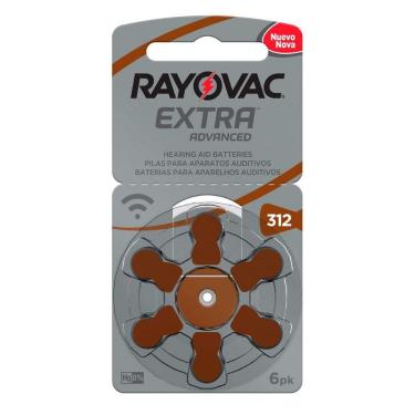 Imagem de Bateria Auditiva Tamanho 312 Com 6 312Aux-6Xebra