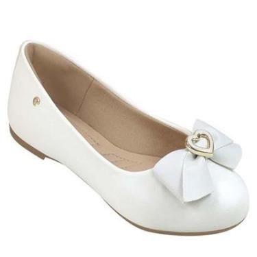 Imagem de SAPATILHA INFANTIL PAMPILI SUPER FOFURA CORAÇÃO METAL BRANCO-Feminino