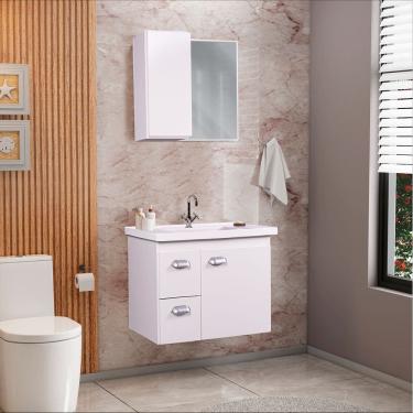 Imagem de Gabinete de Banheiro com Espelheira Kit Campinas 60cm