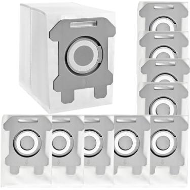 Imagem de 10 peças de substituição Roomba sacos para iRobot Roomba i7 i7+ i3 i3+ i4 i4+ i6 i6+ i8 i8+ j7 j7+ s9 s9+ Peças Plus para bolsas iRobot Roomba sacos de vácuo automático para eliminação de sujeira sacos reutilizáveis a granel