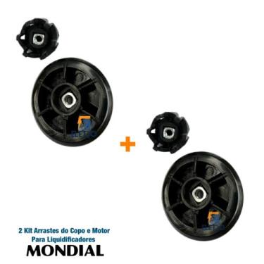 Imagem de Kit com 2 Arrastes do Copo e Motor Liquidificador Mondial Premium / Di