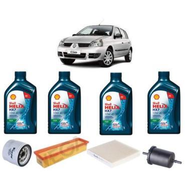 Imagem de Kit revisao troca de oleo clio 1.0 16v 2013 em diante - SHELL