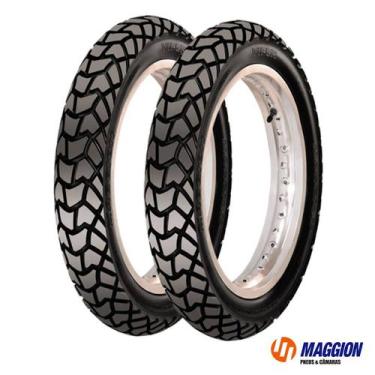 Imagem de Par Pneu Moto Xre 300 120/80-18 + 90/90-21 Maggion Viper
