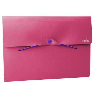 Imagem de Pasta Sanfonada A4 Full Color 12 Divisórias Dello,  Rosa