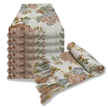 Imagem de Manta Xale de Sofá e Cama Decorativa Floral Estampada - MUMUDECOR, 100