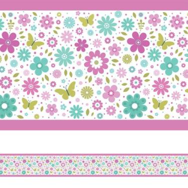 Imagem de Faixa Decorativa Infantil Adesiva Borboletas 10mx10cm - Quartinhos