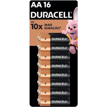 Imagem de Pilha Alcalina AA Blister com 16 Duracell MN1500B16