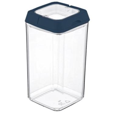 Imagem de Pote De Acrílico Hermético Quadrado Com Tampa 1,5 Litros - Weck