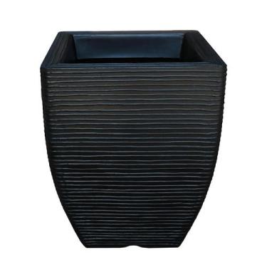 Imagem de Vaso de Planta Decorativo em Polietileno Preto 45x35 cm - Foster Plast