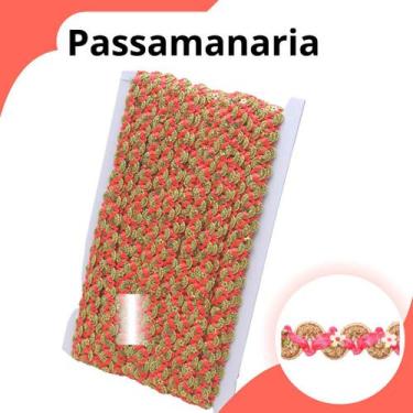 Imagem de Passamanaria Coral - Fita Galão - Rolo C/20 Metros - 49 Nybc