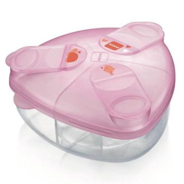 Imagem de Porta Leite Em Pó Com Divisória Mam Rosa, Rosa