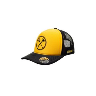 Imagem de Modelo n 09 - Trucker Amarelo com Preto - Brazillian Fire