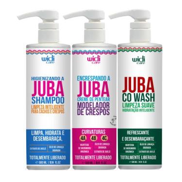 Imagem de Kit Widi Care Juba Co Wash, Shampoo, Creme Encrespando 500ml