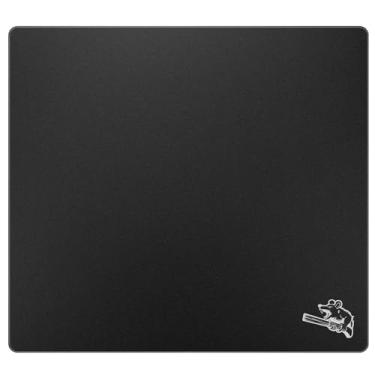 Imagem de SIROOLAC Mouse pad de vidro para jogos, 400 mm x 500 mm, visão em primeira pessoa, especial para jogos, vidro temperado durável de 3 mm de espessura com precisão e rapidez para atirar em adversários
