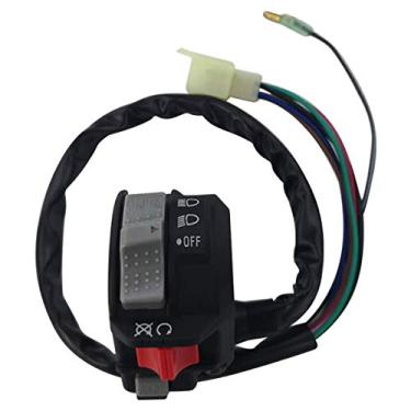 Imagem de Fone de ouvido Mati Left Handlebar com controle de arranque para 4GB-83973-09-00 Yamaha Wolverine 350 YFM350F Big Bear 350 YFM350F/U Kodiak 400 4WD YFM400F Warrior 350 YFM350X Grizzly 600 YFM600F