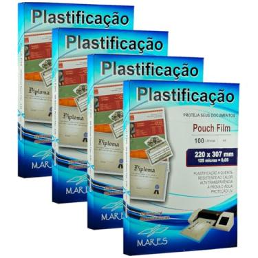 Imagem de Plástico para Plastificação Mares A4 0,05 400 unidades