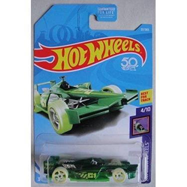 Imagem de HOT WHEELS GLOW WHEELS 4/10, GREEN WINNING FORMULA 37/365 50TH ANNIVERSARY