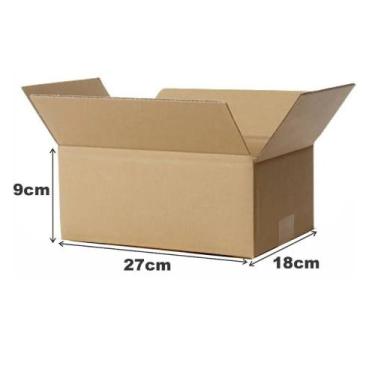 Imagem de Caixa De Papelão 27x18x9 Correios Sedex 50 Unidades - EMBALLATUS