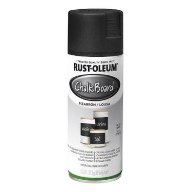 Imagem de Tinta Spray Quadro Negro Lousa De Giz Fosca 312g Rust Oleum