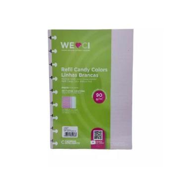 Imagem de Refil Para Caderno Inteligente 90g - Candy Colors Pautado - 40 folhas 