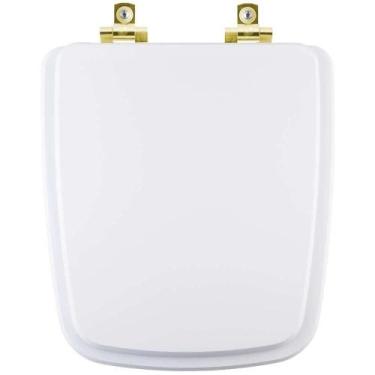 Imagem de Assento Sanitário Soft Close Clean Branco para vaso Deca com Ferragem 