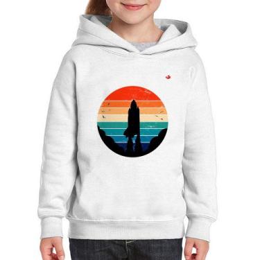 Imagem de Moletom Infantil Astronomia Vintage Sunset - Foca na Moda, Branco, 12