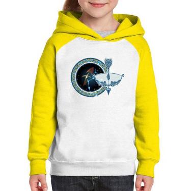Imagem de Moletom Infantil Signo Sagitário Astrologia - Foca na Moda, Branco, Am